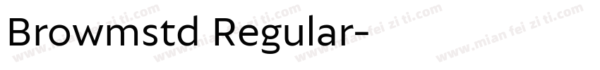 Browmstd Regular字体转换